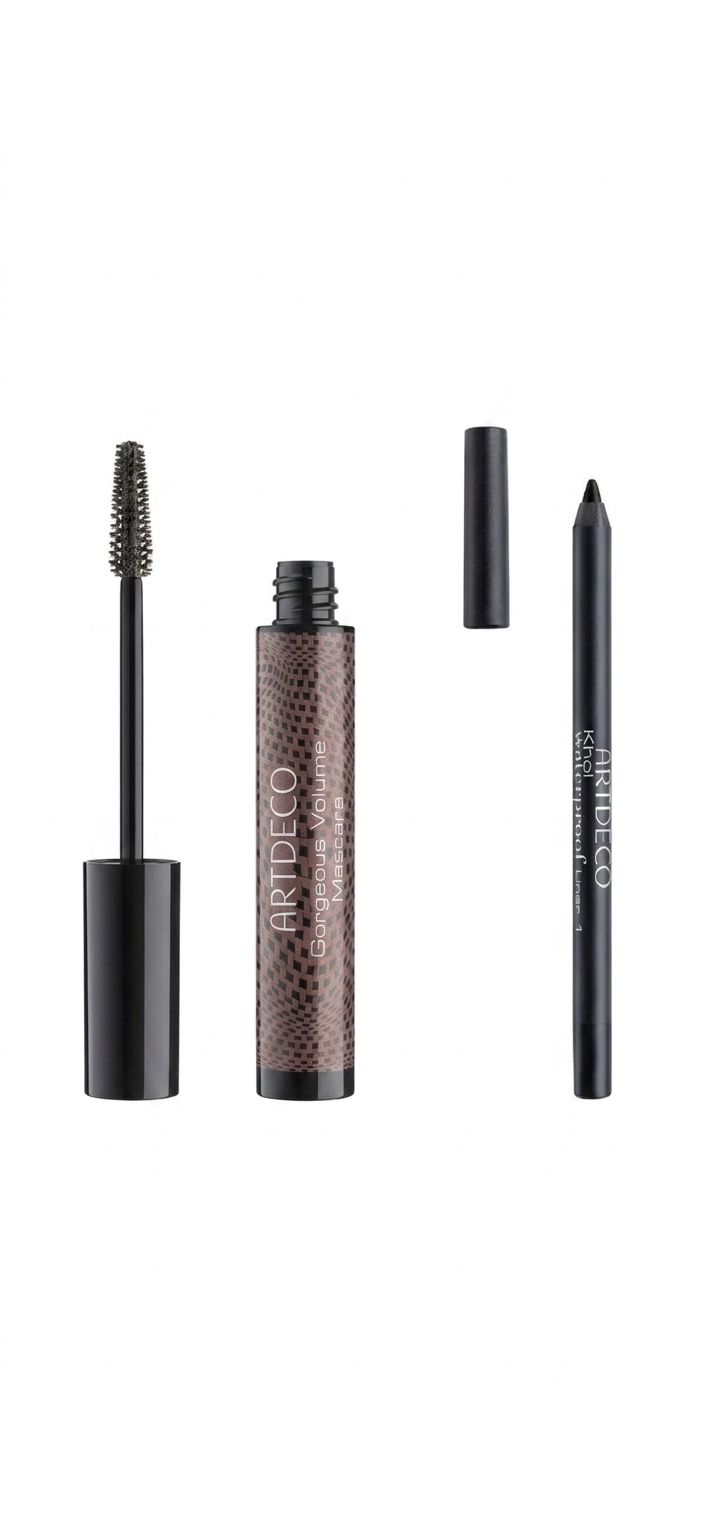ARTDECO GORGEOUS VOLUME MASCARA & KHOL WATERPROOF LINER (Free offer) أرديكو مسكارا للرموش مع عرض كحل مجاني